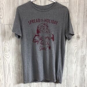 𝅺MOSSIMO Mens Christmas Tshirt Gray Size Small